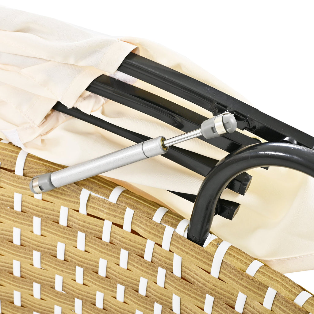 Walker Edison | Ensemble de canapés de jardin modulaires ronds pour bain de soleil