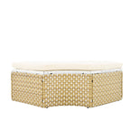 Walker Edison | Ensemble de canapés de jardin modulaires ronds pour bain de soleil