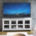 Meuble TV 72" avec portes en verre trempé