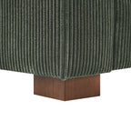 Canapé d'angle Wynisha en velours côtelé profond 