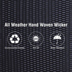 Walker Edison | Porte-serviettes de piscine extérieur étanche