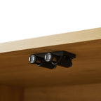 Buffet/meuble TV contemporain cannelé de 162,5 cm