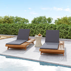 Walker Edison | Bain de soleil en teck