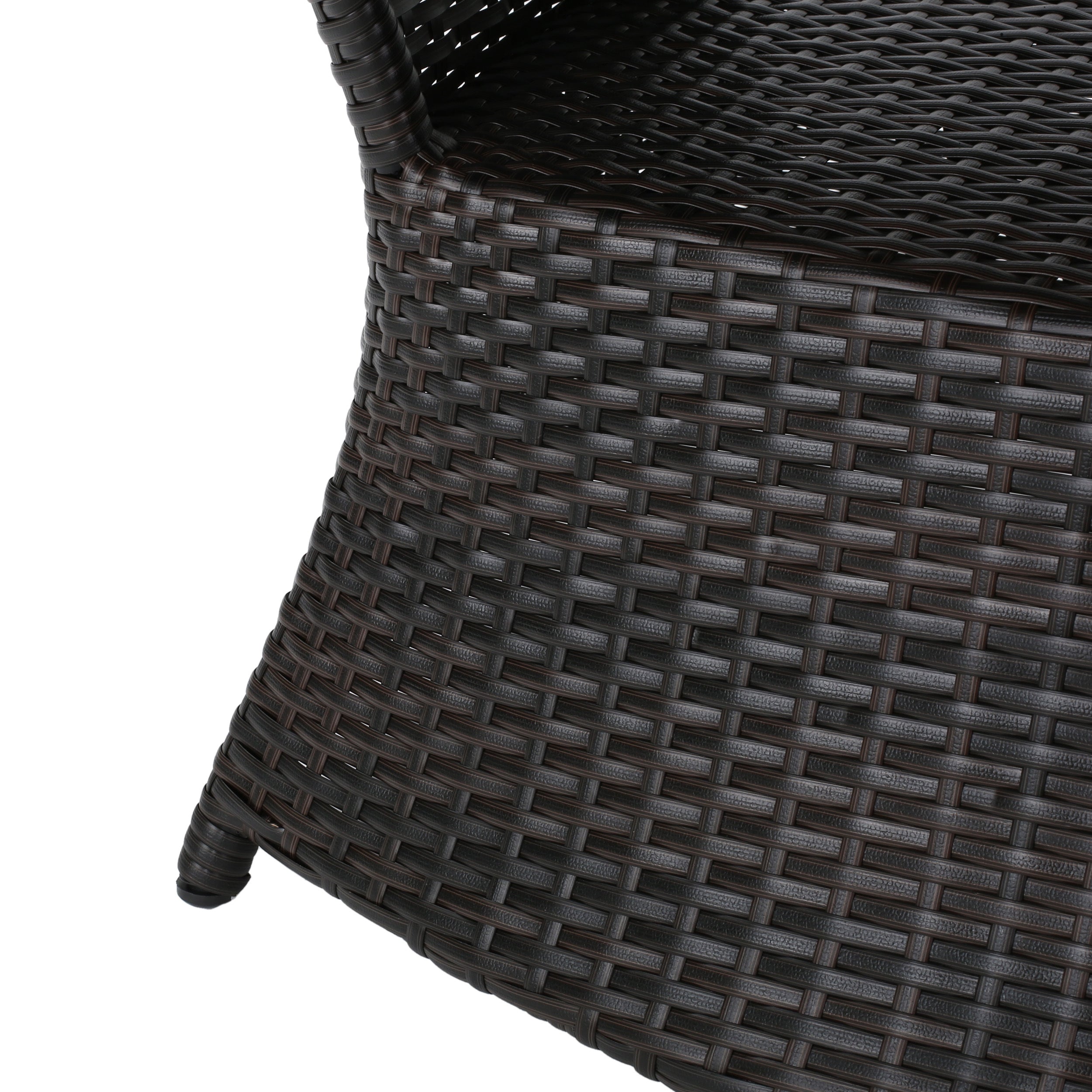 Table basse d'extérieur en osier Walker Edison |