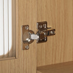 Îlot de cuisine de 181 cm avec table à manger extensible, nombreux rangements et prise électrique