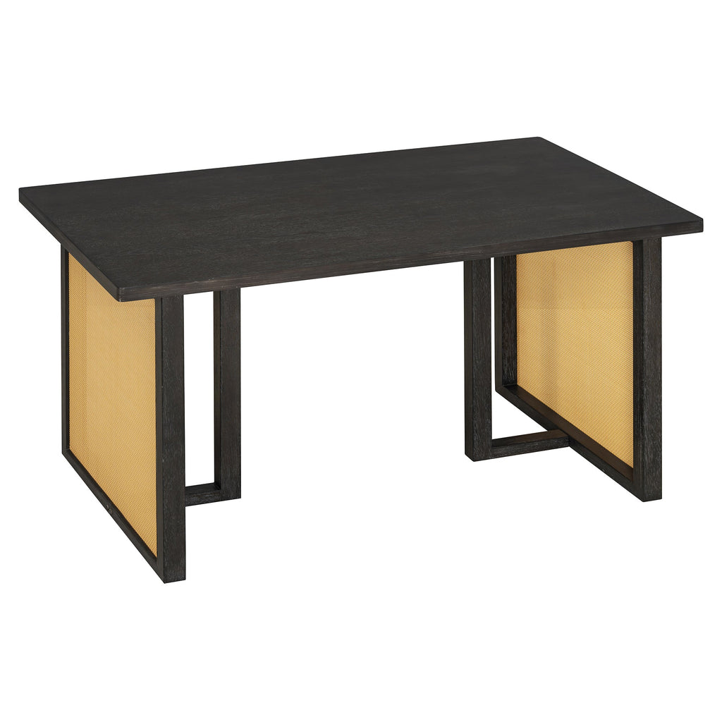Ensemble de table et chaises de style campagnard en rotin bohème 7 pièces pour 6 personnes