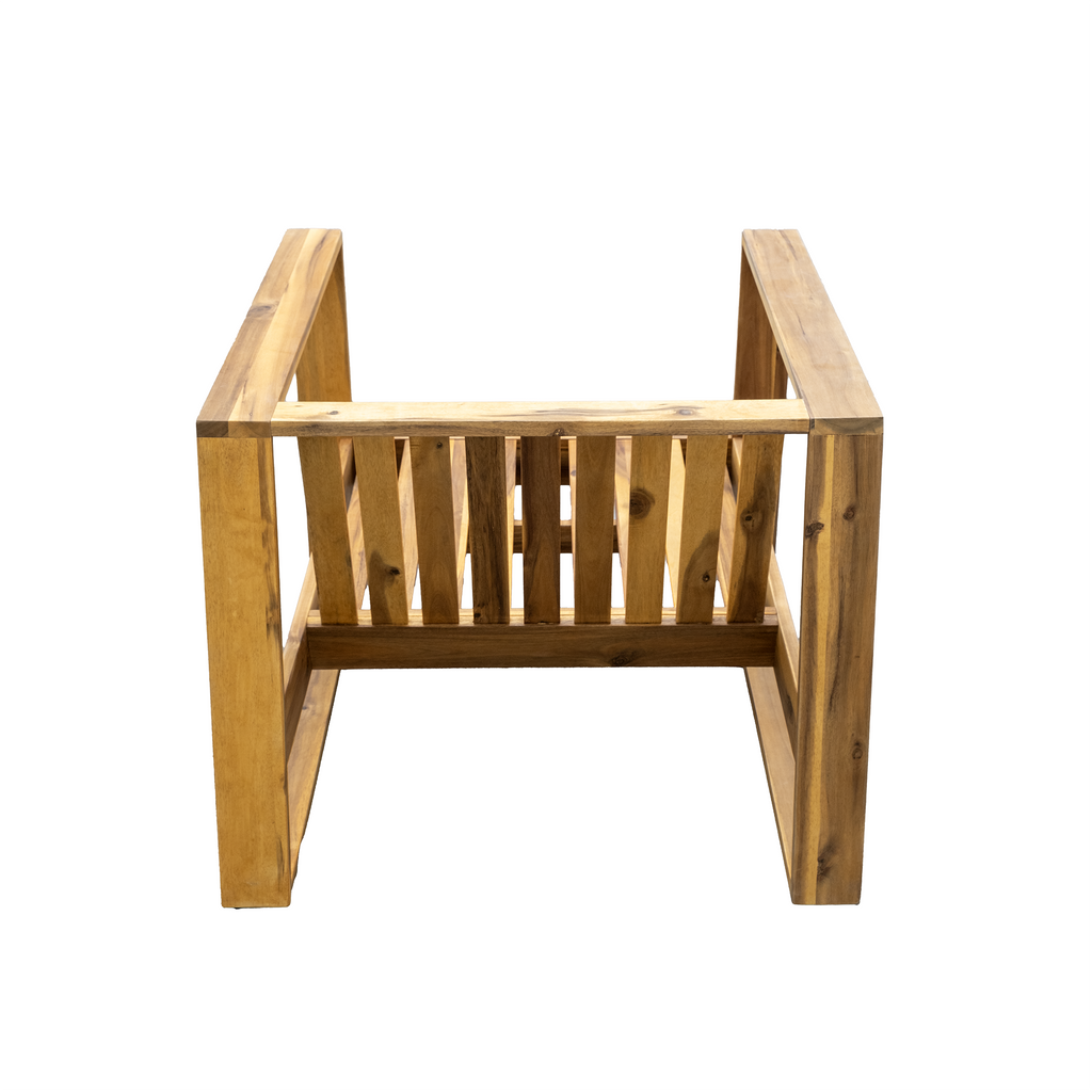 Walker Edison | Ensemble de salon de jardin 3 pièces en bois d'acacia