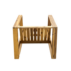 Walker Edison | Ensemble de salon de jardin 3 pièces en bois d'acacia