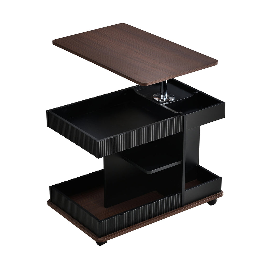 Walker Edison | Table d'appoint multifonctionnelle moderne et réglable avec plateau relevable