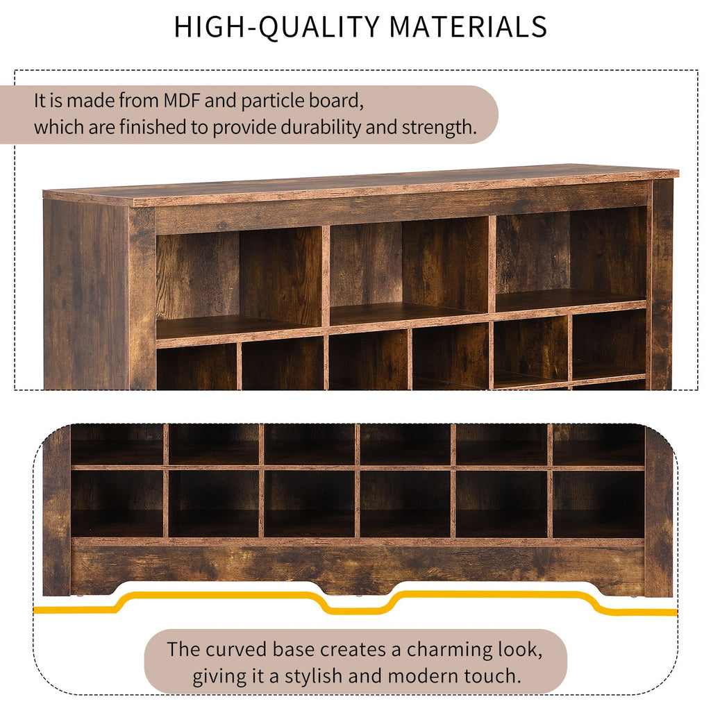 Walker Edison | Meuble à chaussures fonctionnel pour un rangement élégant