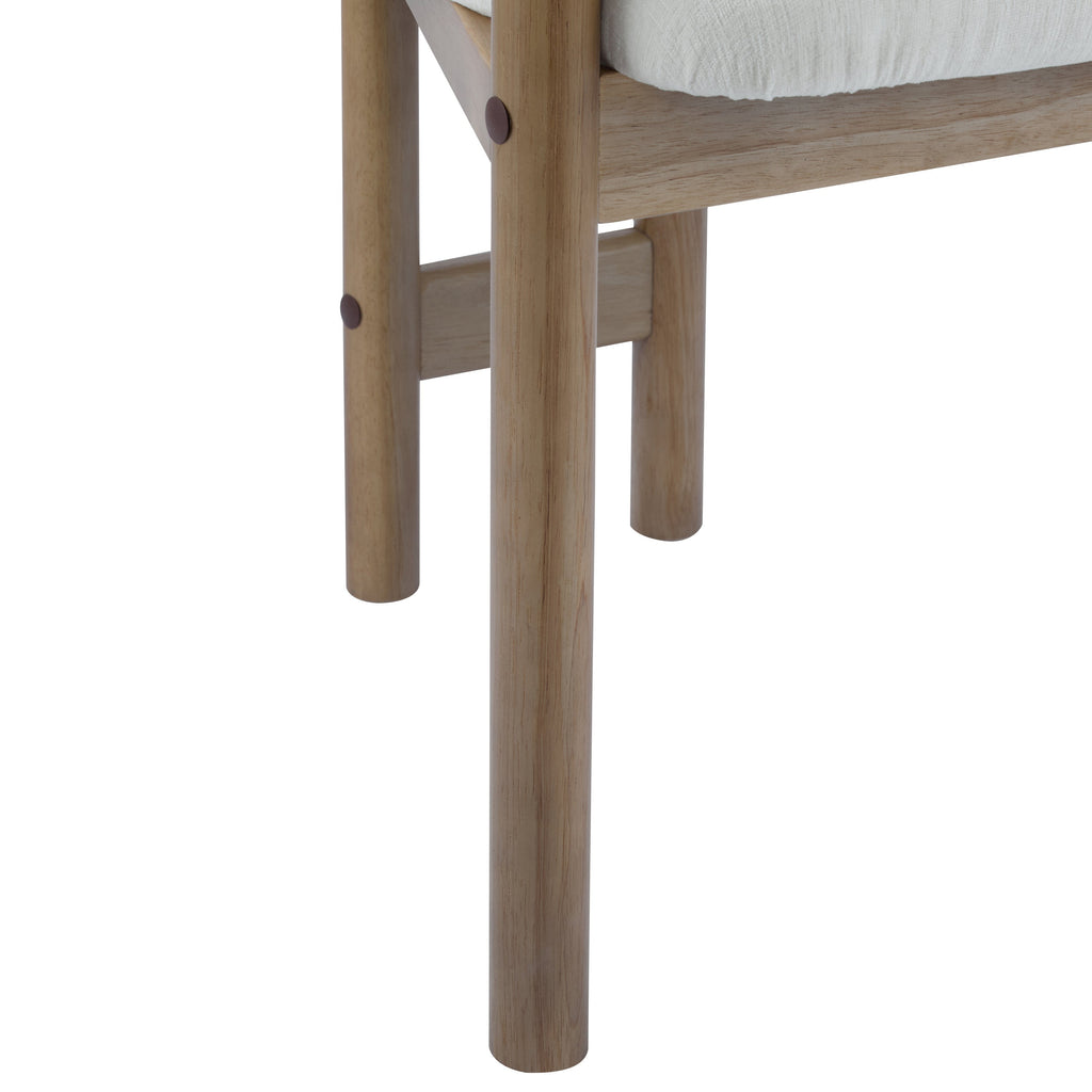 Walker Edison | Ensemble de 2 chaises de salle à manger modernes en bois rembourrées