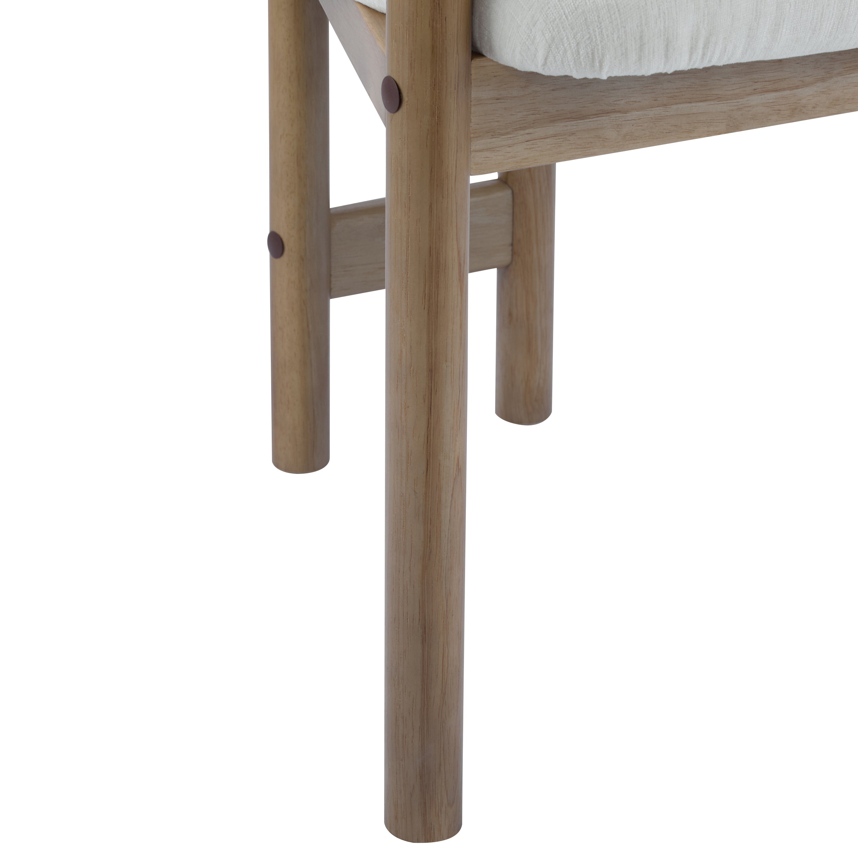 Walker Edison | Ensemble de 2 chaises de salle à manger modernes en bois rembourrées