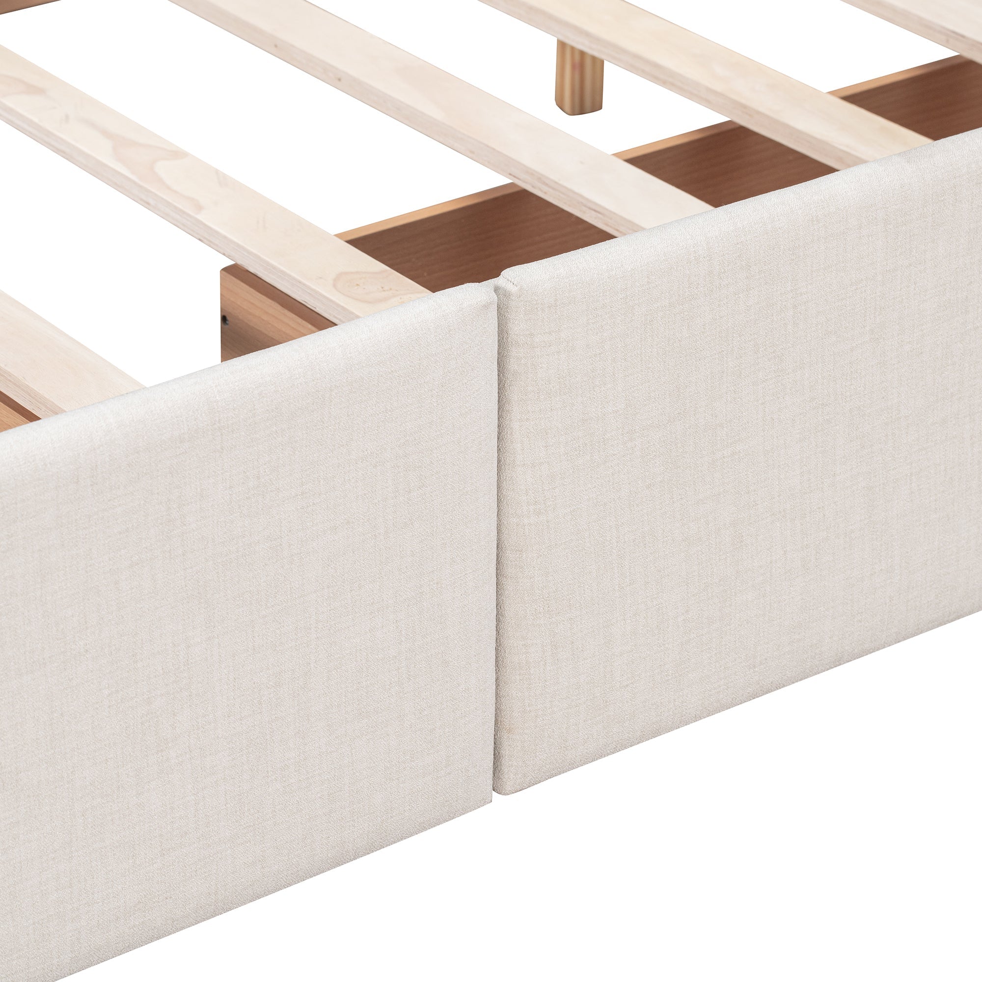 Walker Edison | Lit plateforme Queen capitonné avec rangement