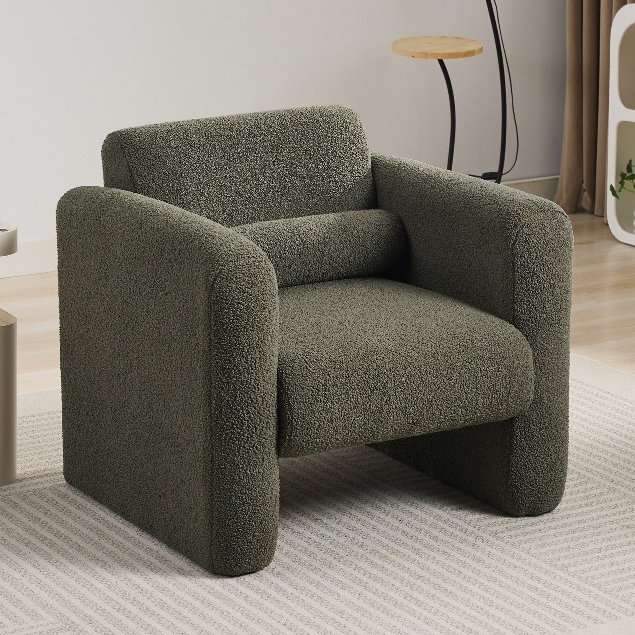 Walker Edison | Fauteuil d'appoint Sherpa Modern Cloud
