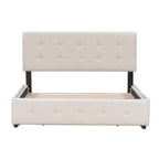 Walker Edison | Lit plateforme Queen capitonné avec rangement