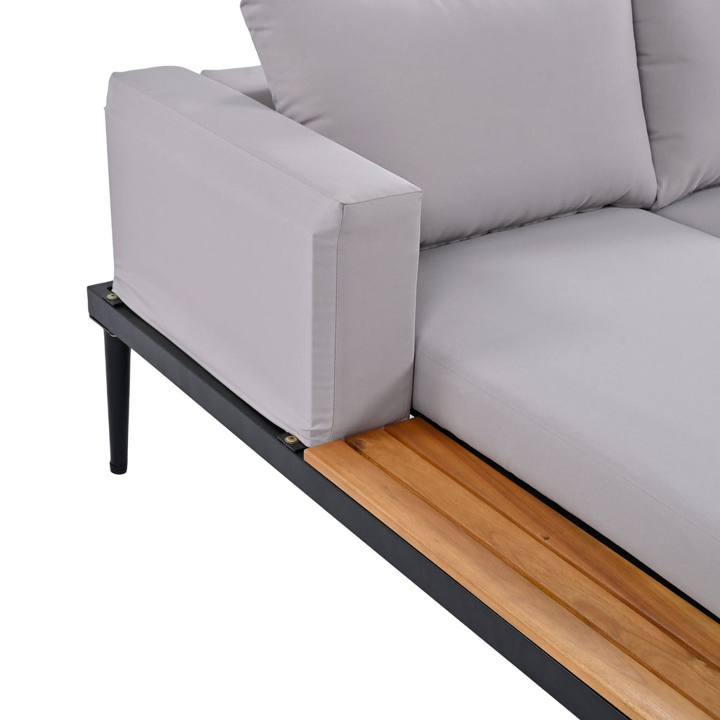 Walker Edison | Lit de jour moderne pour terrasse avec tables d'appoint en bois