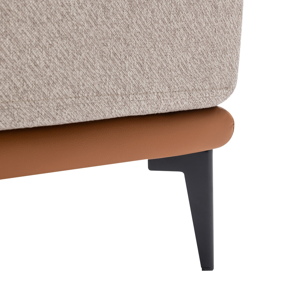 Fauteuil d'appoint moderne bicolore Walker Edison |