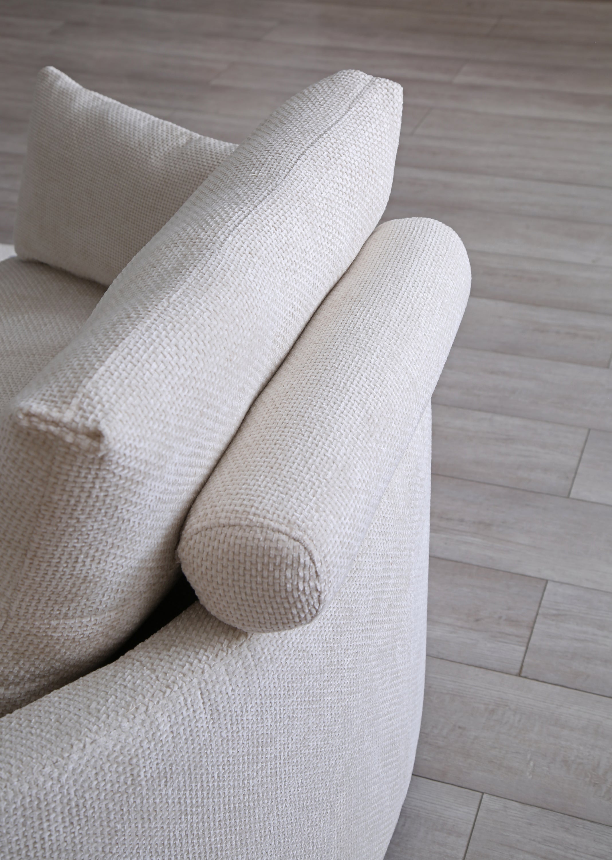 Walker Edison | Canapé-lit pliant en lin Curve Design