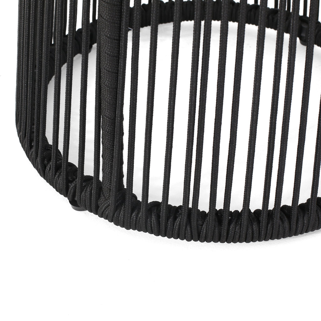 Table d'appoint d'extérieur Walker Edison | Design en corde tressée