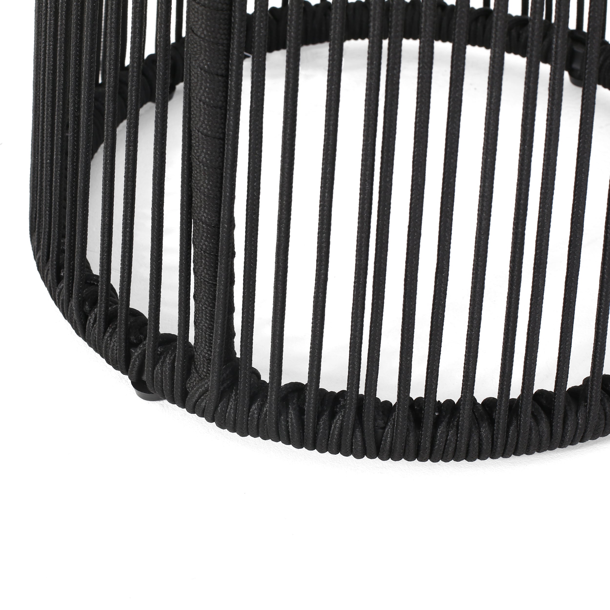 Table d'appoint d'extérieur Walker Edison | Design en corde tressée