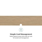 Meuble TV flottant Hamkke Boho à 2 portes