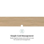 Meuble TV flottant Hamkke Boho à 2 portes