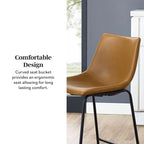 Tabourets de bar en similicuir, lot de 2