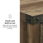 Meuble d'appoint à porte de grange