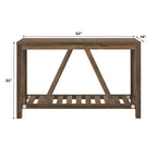 Table d'entrée rustique en forme de A