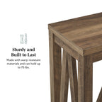 Table d'entrée rustique en forme de A