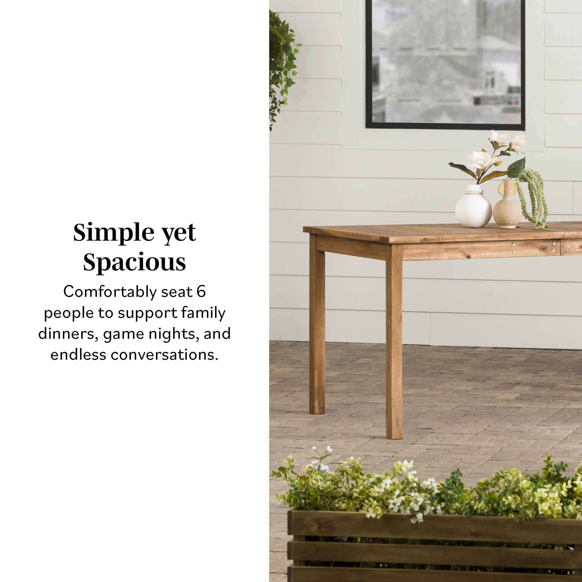 Table de salle à manger de patio Crosswinds