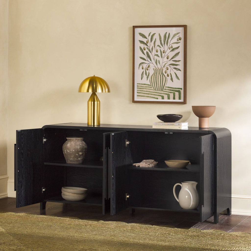 Buffet et meuble TV Chantelle Modern Curved, style moderne, avec courbes harmonieuses