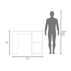 Walker Edison | Comptoir de rangement pour îlot de cuisine