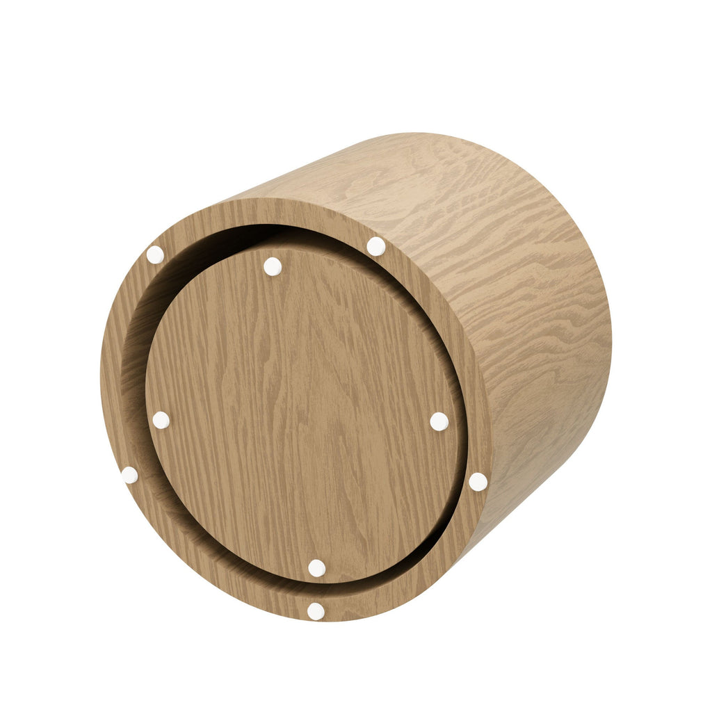 Walker Edison | Ensemble de tables d'appoint gigognes en placage chêne