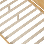 Walker Edison | Lit de jour multifonctionnel en bois, format standard, avec étagères de rangement 