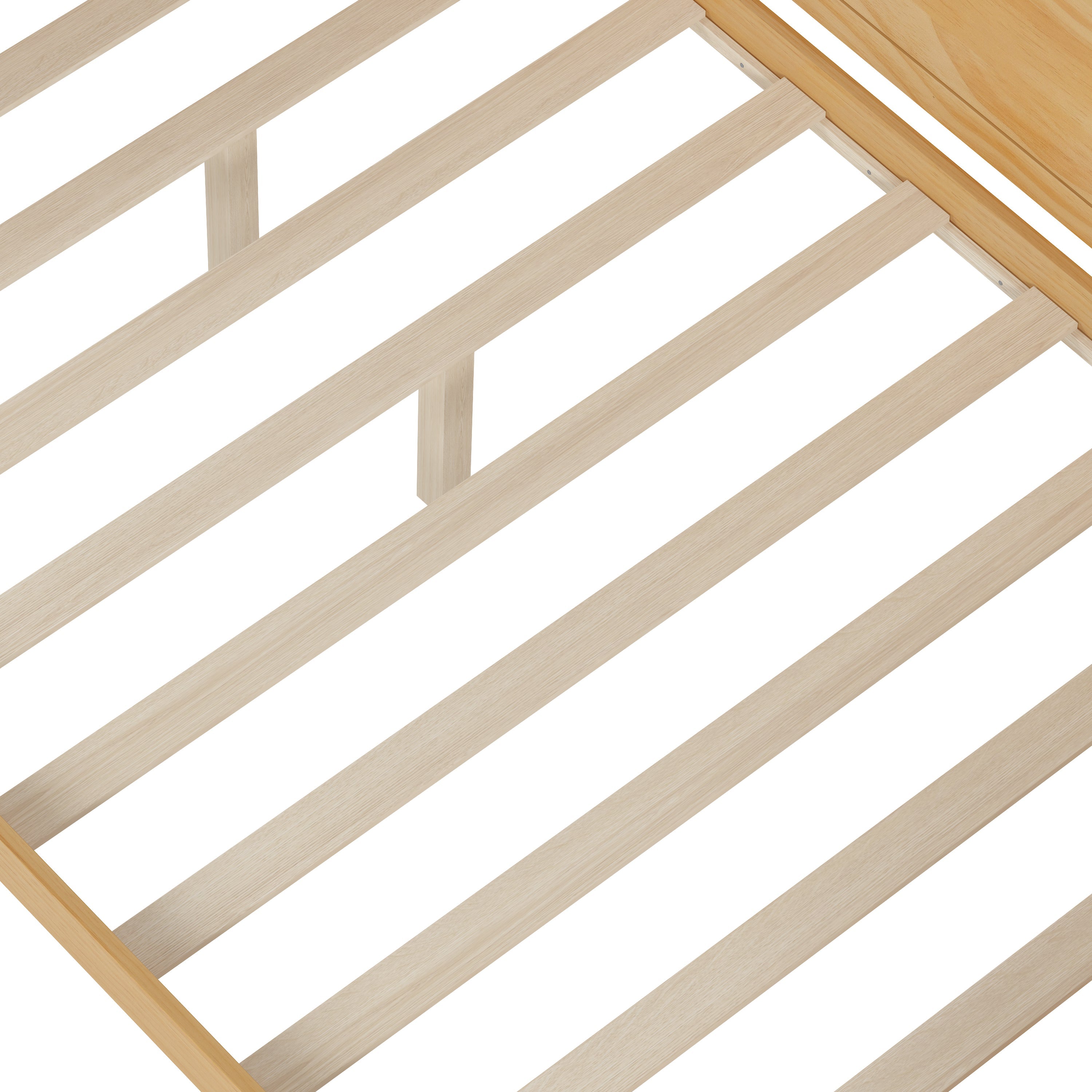 Walker Edison | Lit de jour multifonctionnel en bois, format standard, avec étagères de rangement 