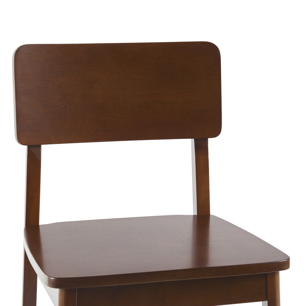 Tabouret de bar minimaliste en bois massif, lot de 2