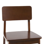 Tabouret de bar minimaliste en bois massif, lot de 2