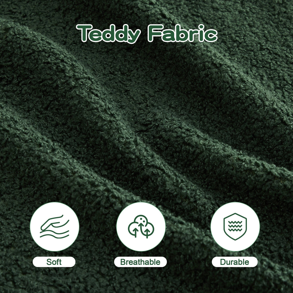 Canapé deux places Teddy en forme de L au design ergonomique incurvé 