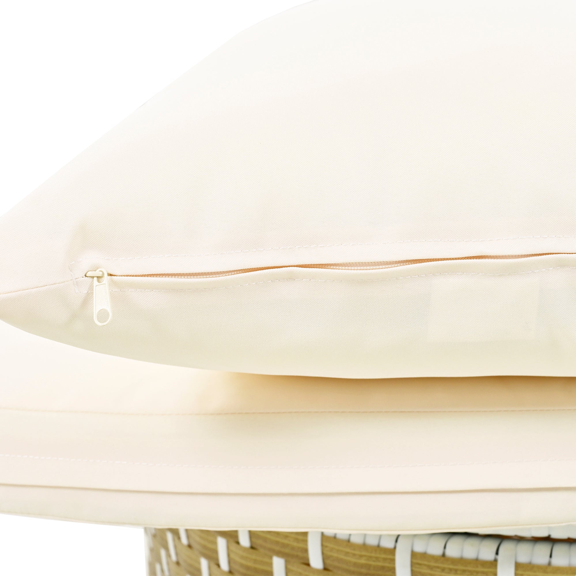 Walker Edison | Ensemble de canapés de jardin modulaires ronds pour bain de soleil