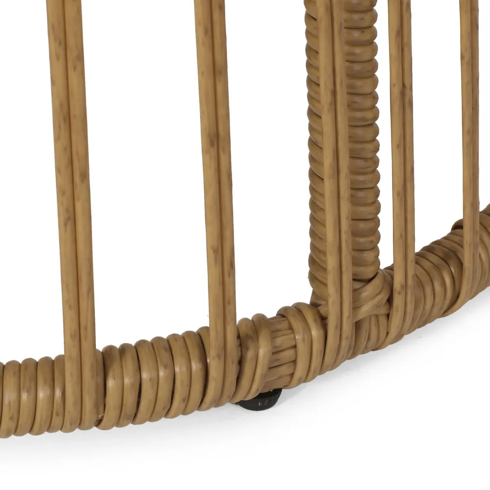 Ensemble de conversation d'extérieur rétro en osier Walker Edison |