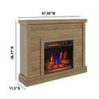 Duraflame ? Cheminée électrique murale à lambris de style ferme