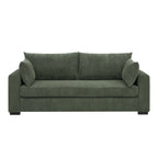 Walker Edison | Canapé deux places Cloud en velours côtelé vert côtier