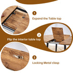 Ensemble table et chaises extensibles modernes pour 6 personnes avec chaises en PU