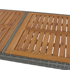 Walker Edison | Ensemble de bar extérieur en osier 5 pièces