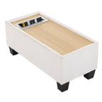 Walker Edison | Canapé d'angle modulaire en forme de U Cloud avec pouf et table basse