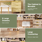 Coiffeuse moderne cannelée avec miroir LED et tabouret