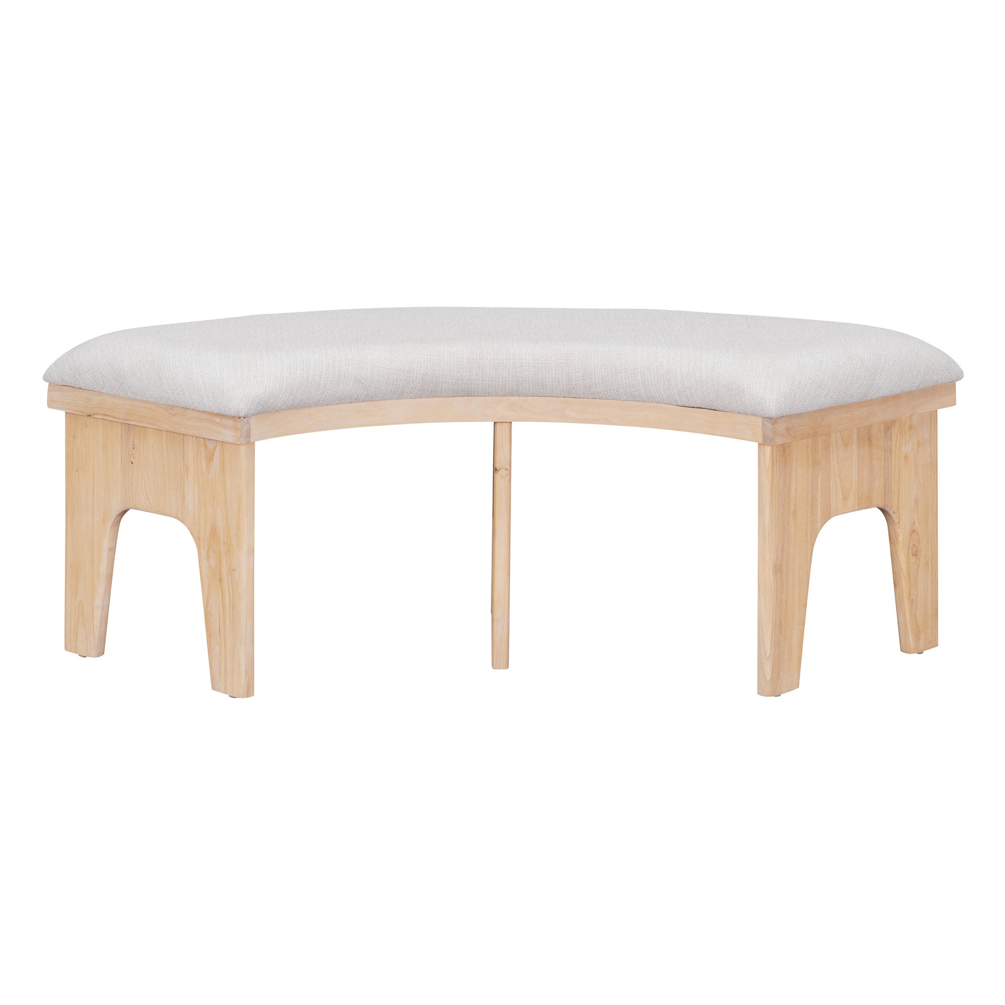 Walker Edison | Charmant ensemble de salle à manger rustique rond 5 pièces avec chaises et banc incurvé 