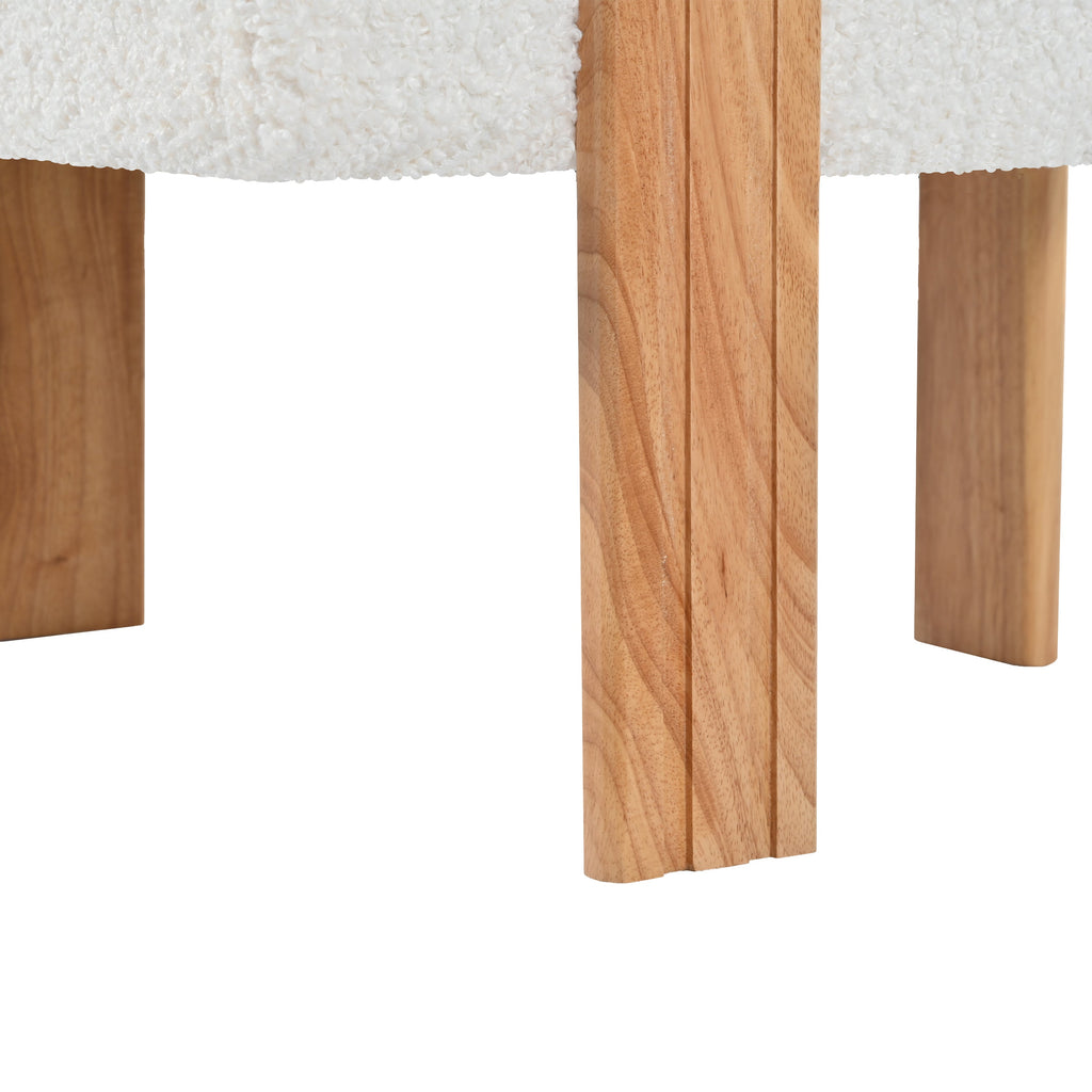 Walker Edison | Fauteuil d'appoint en forme de tonneau Boucle 