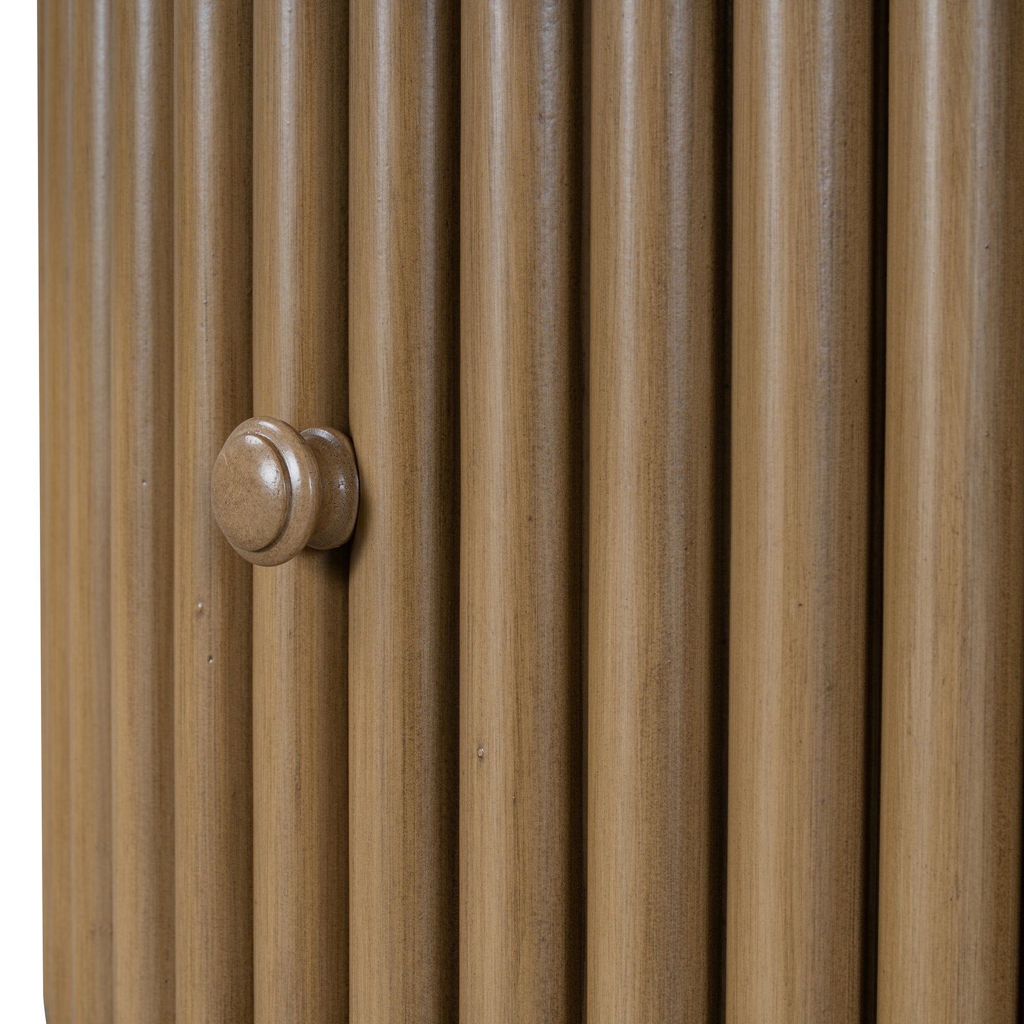 Walker Edison | Table basse ronde cannelée avec tiroir